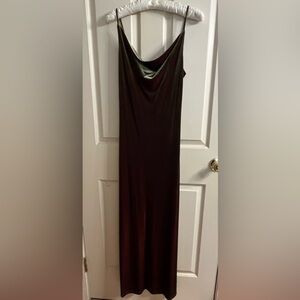 Elegant Burgundy Slip Dress